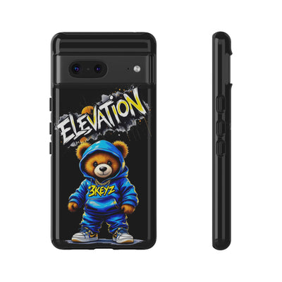 Elevated street drip Bear Black Phone Case - Tough and Trendy Design