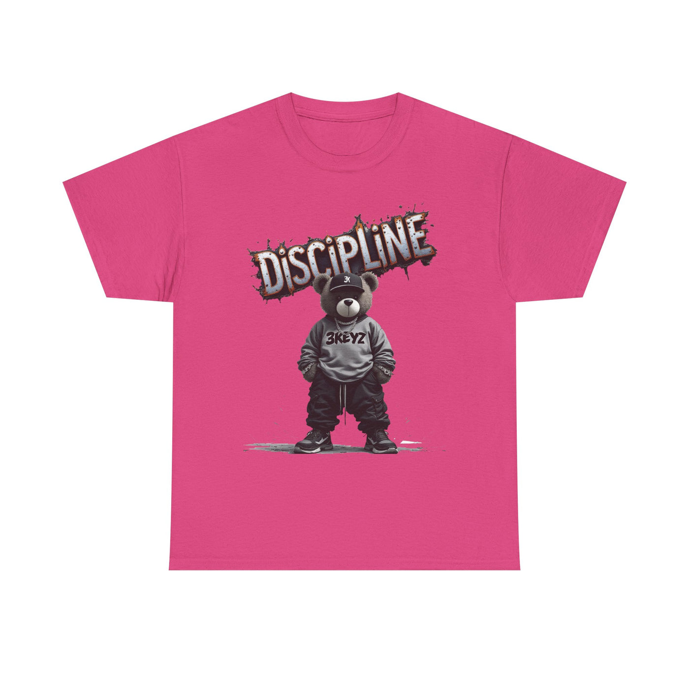 T-Shirt - Discipline Teddy Drip Design - Unisex Heavy Cotton Tee