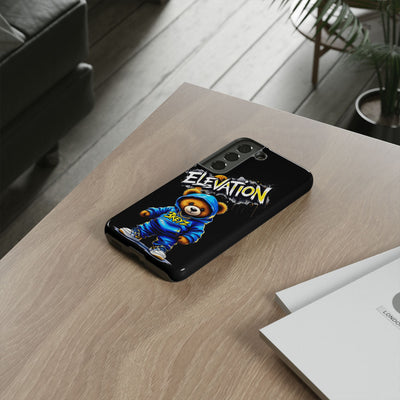 Elevated street drip Bear Black Phone Case - Tough and Trendy Design