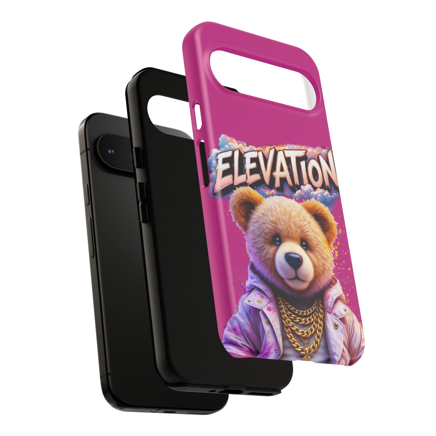 Elevated street drip Bear Pink Phone Case - Tough and Trendy Design