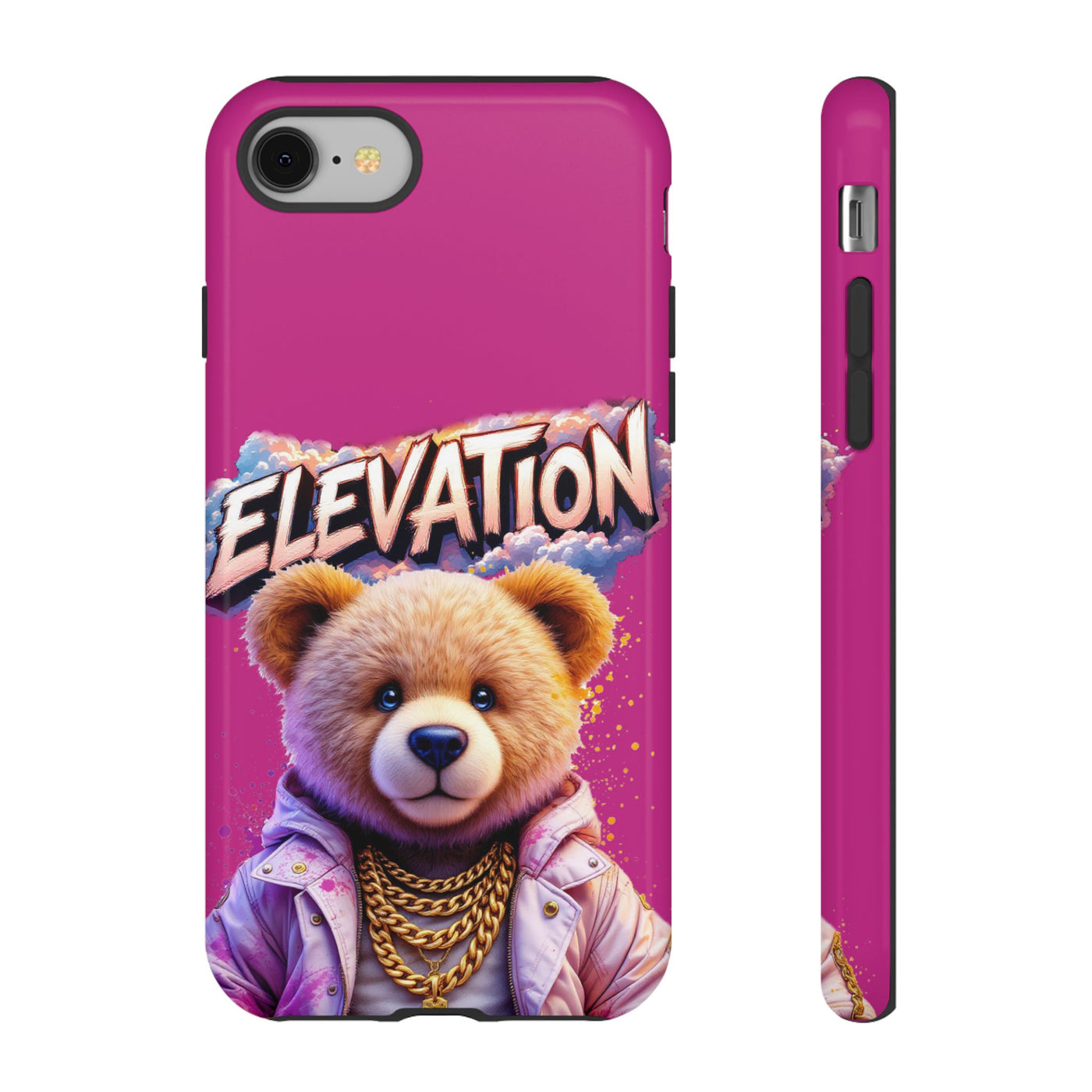 Elevated street drip Bear Pink Phone Case - Tough and Trendy Design