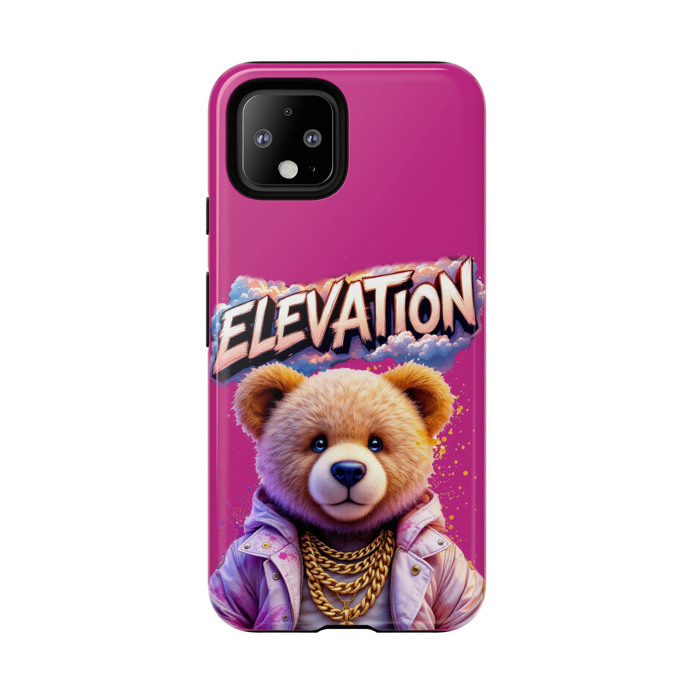 Elevated street drip Bear Pink Phone Case - Tough and Trendy Design
