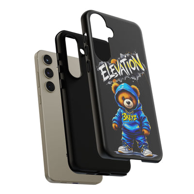 Elevated street drip Bear Black Phone Case - Tough and Trendy Design