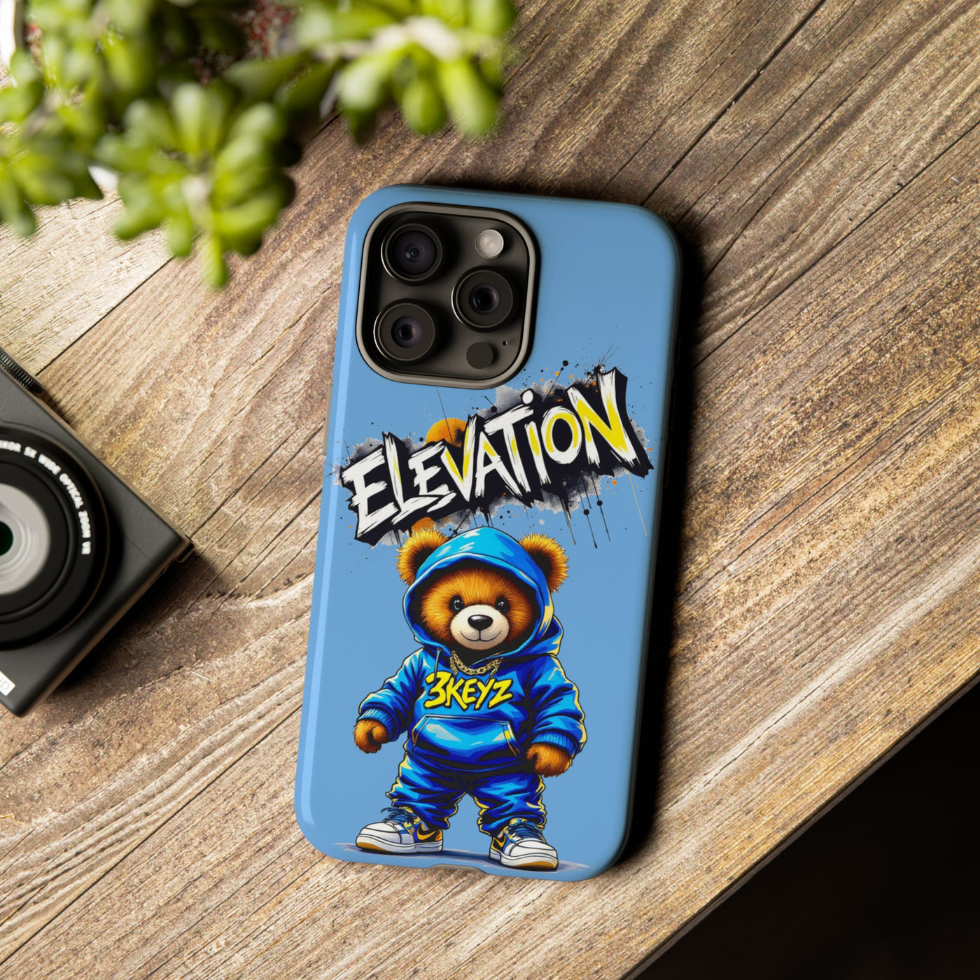 Elevated street drip Bear Phone Case - Tough and Trendy Design