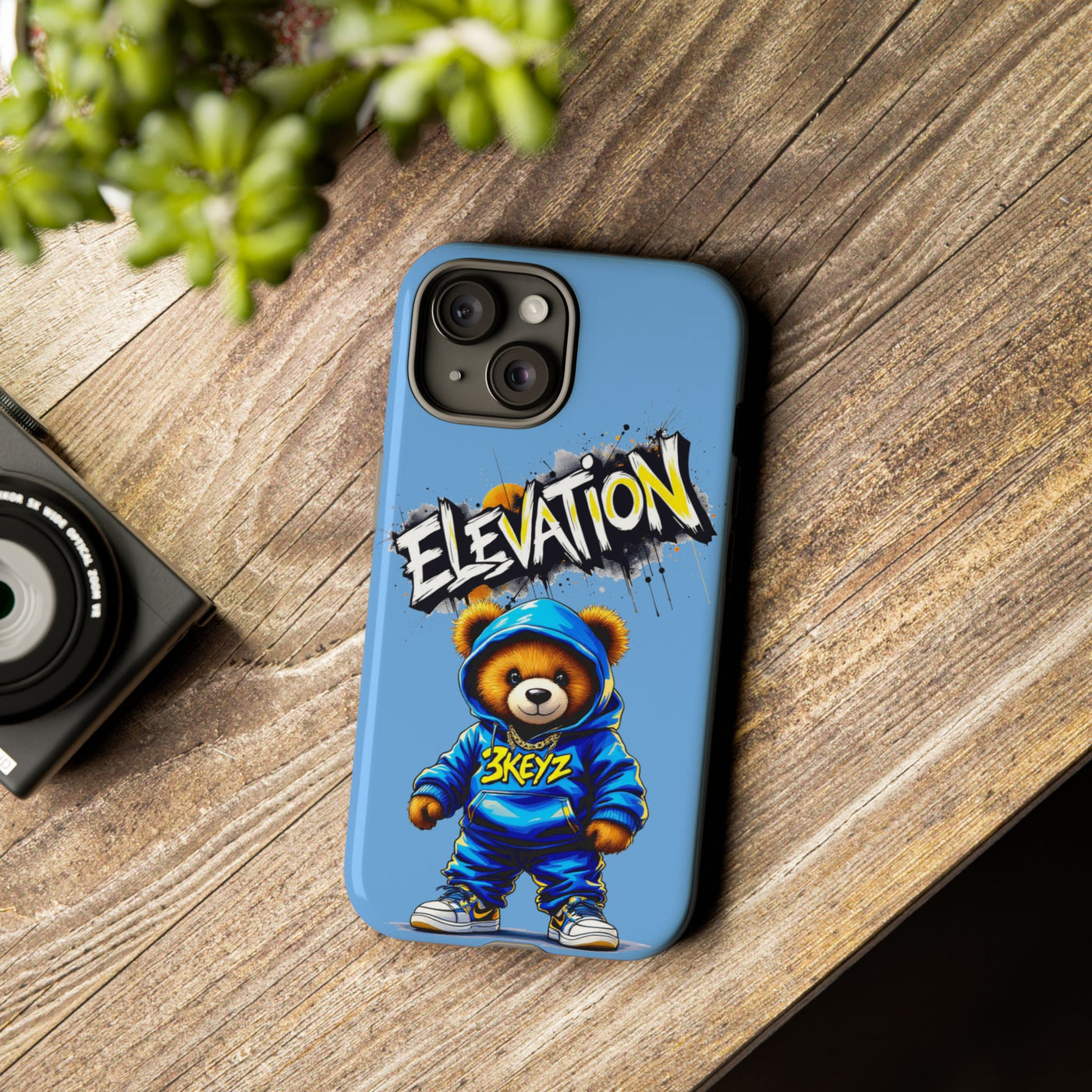 Elevated street drip Bear Phone Case - Tough and Trendy Design