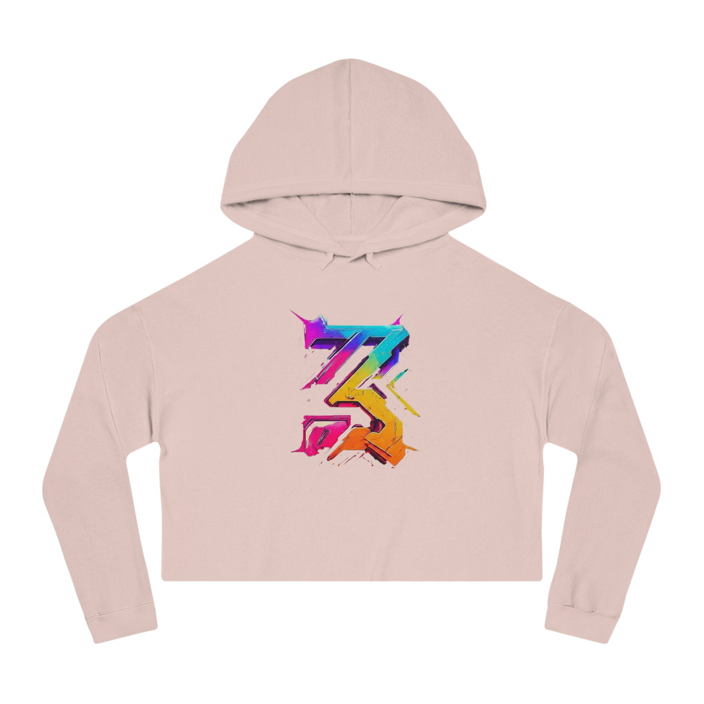 3keyz Big 3 colorway  Women’s Cropped Hooded Sweatshirt with Graphic Design