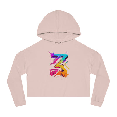 3keyz Big 3 colorway  Women’s Cropped Hooded Sweatshirt with Graphic Design