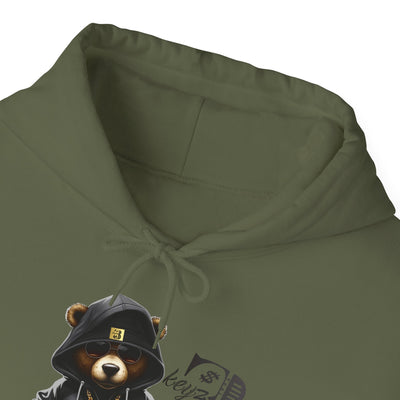 Unisex Hooded Sweatshirt 3keyz OG Teddy Drip Design Grey