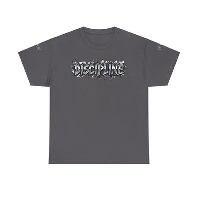 T-Shirt Discipline Cut Drip Design Heavy Cotton Unisex Tee