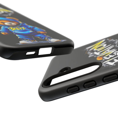 Elevated street drip Bear Black Phone Case - Tough and Trendy Design