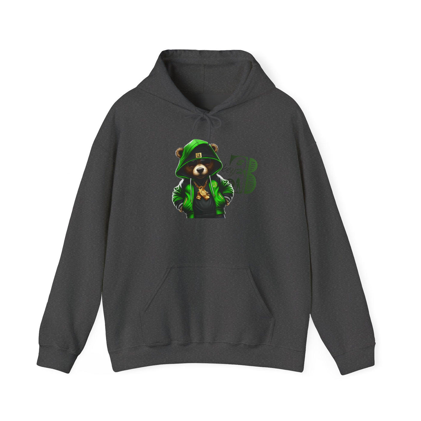 Unisex Hooded Sweatshirt 3keyz OG Teddy Drip Design Lime