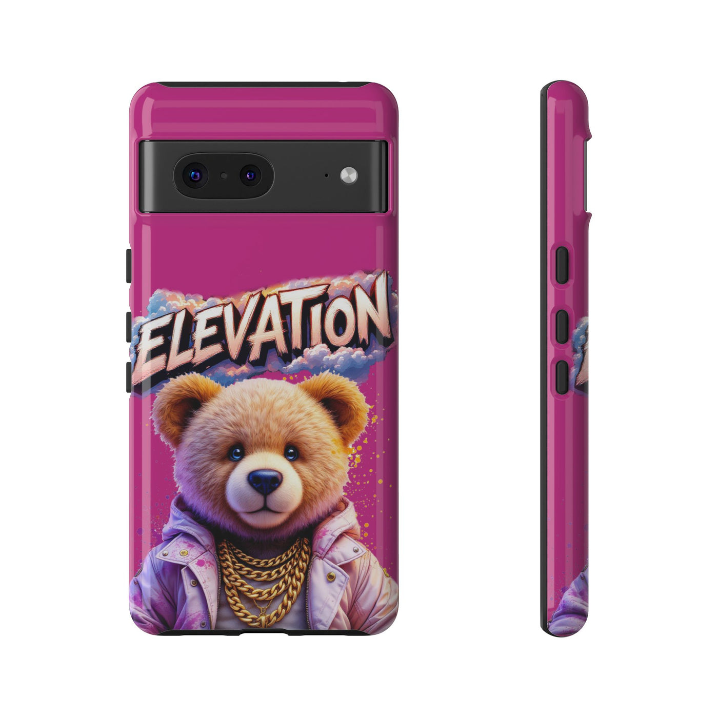 Elevated street drip Bear Pink Phone Case - Tough and Trendy Design