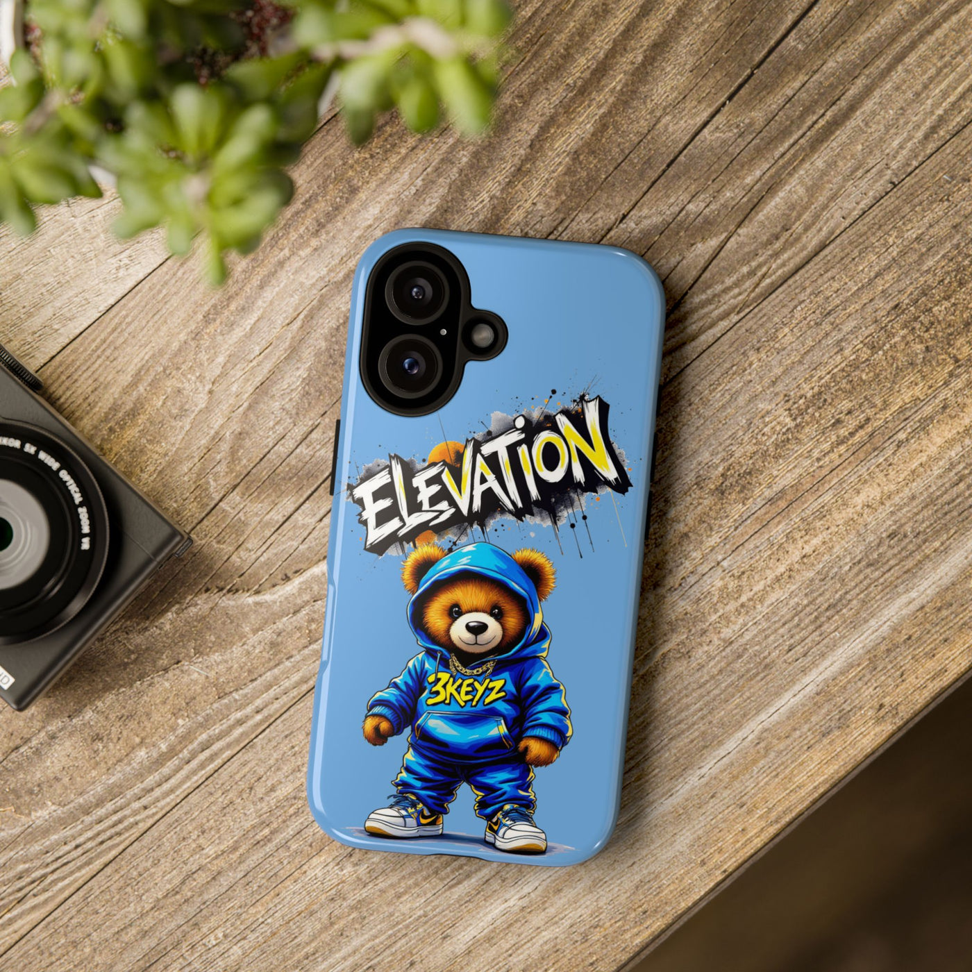Elevated street drip Bear Phone Case - Tough and Trendy Design