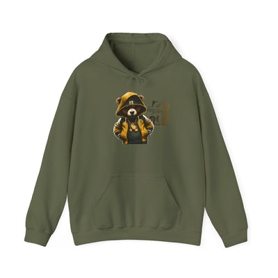 Unisex Hooded Sweatshirt 3keyz OG Teddy Drip Design Gold