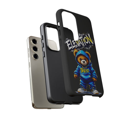 Elevated street drip Bear Black Phone Case - Tough and Trendy Design