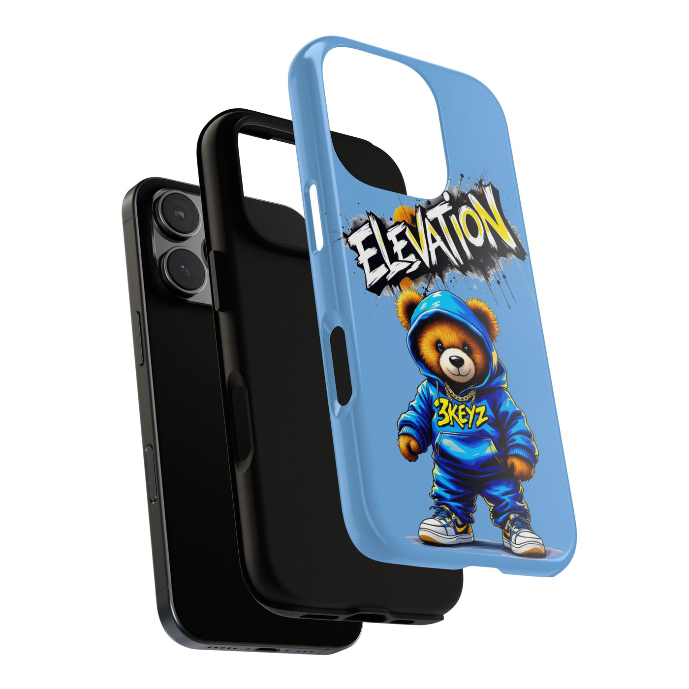 Elevated street drip Bear Phone Case - Tough and Trendy Design