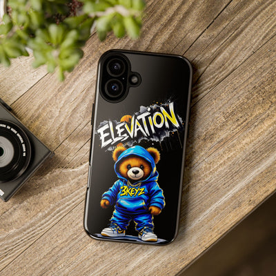 Elevated street drip Bear Black Phone Case - Tough and Trendy Design