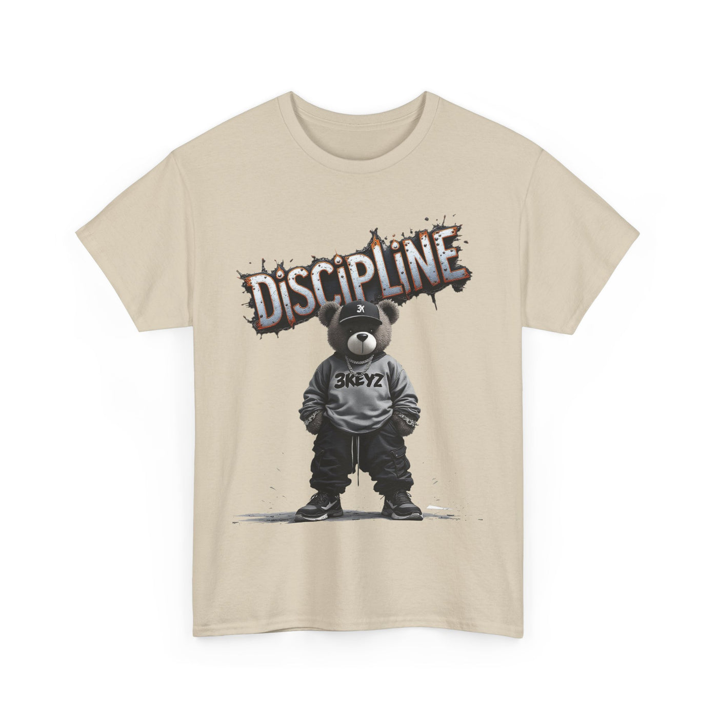 T-Shirt - Discipline Teddy Drip Design - Unisex Heavy Cotton Tee