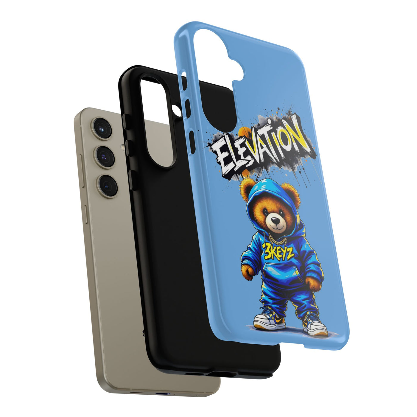 Elevated street drip Bear Phone Case - Tough and Trendy Design