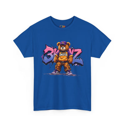 Teddy Drip Unisex Tee in Pink and Purple