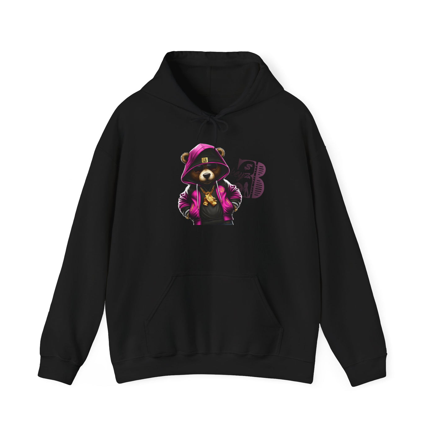 Unisex Hooded Sweatshirt 3keyz OG Teddy Drip Design Pinky
