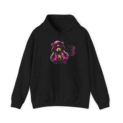 Unisex Hooded Sweatshirt 3keyz OG Teddy Drip Design Pinky