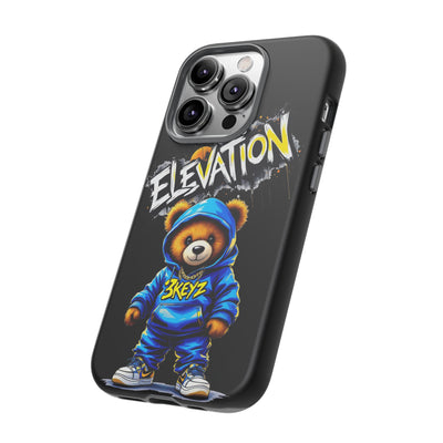Elevated street drip Bear Black Phone Case - Tough and Trendy Design