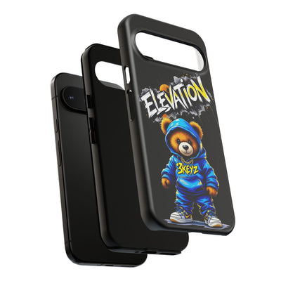 Elevated street drip Bear Black Phone Case - Tough and Trendy Design