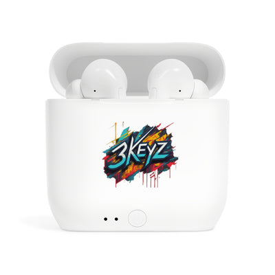3KEYZ Wireless Earbuds - Colorful Graffiti Style Bluetooth Headphones