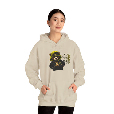 Unisex Hooded Sweatshirt 3keyz OG Teddy Drip Design Yellow