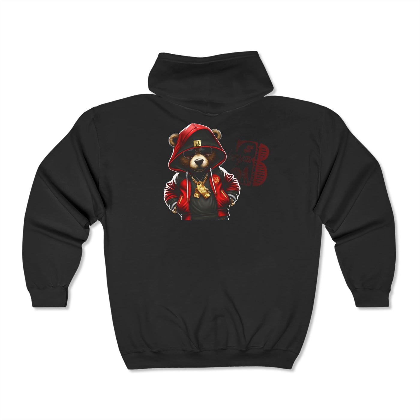 Progress Red OG Teddy Drip Hoodie Sweatshirt