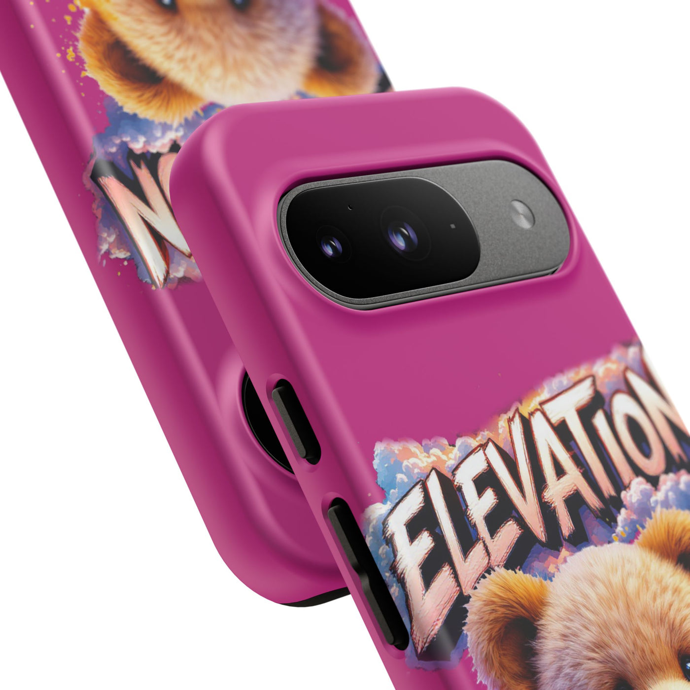 Elevated street drip Bear Pink Phone Case - Tough and Trendy Design