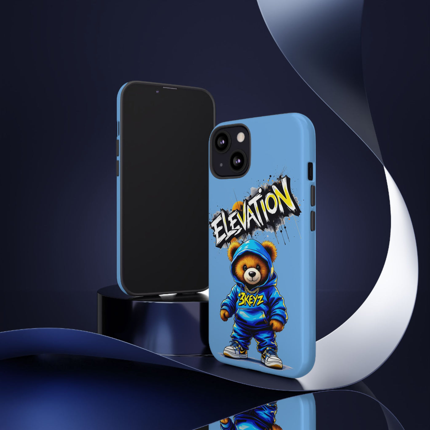 Elevated street drip Bear Phone Case - Tough and Trendy Design