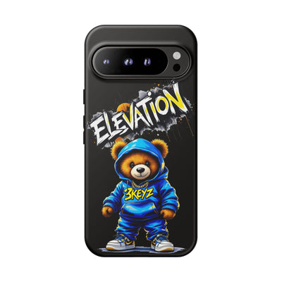 Elevated street drip Bear Black Phone Case - Tough and Trendy Design