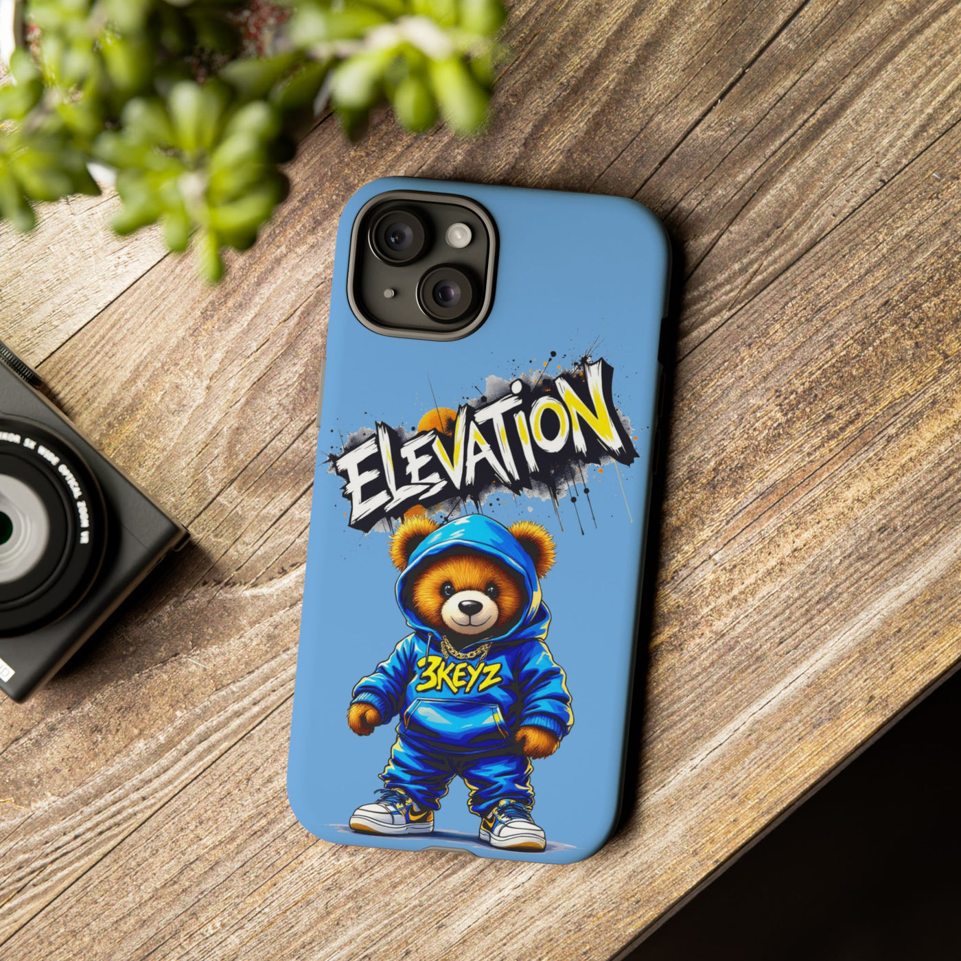 Elevated street drip Bear Phone Case - Tough and Trendy Design