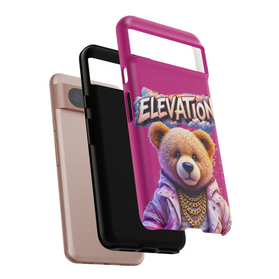 Elevated street drip Bear Pink Phone Case - Tough and Trendy Design