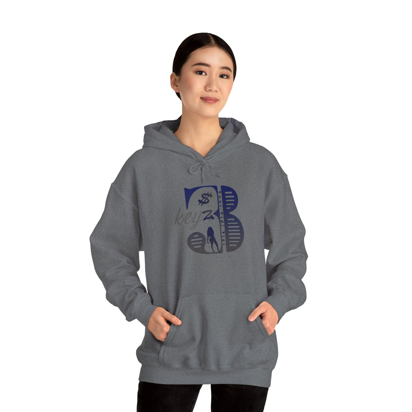 3keyz Original Drip Unisex Hoodie Blue/Grey