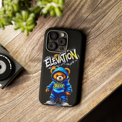 Elevated street drip Bear Black Phone Case - Tough and Trendy Design