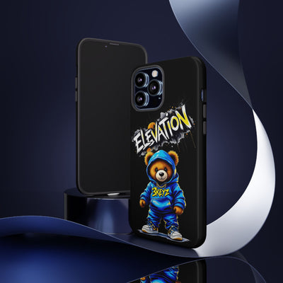 Elevated street drip Bear Black Phone Case - Tough and Trendy Design