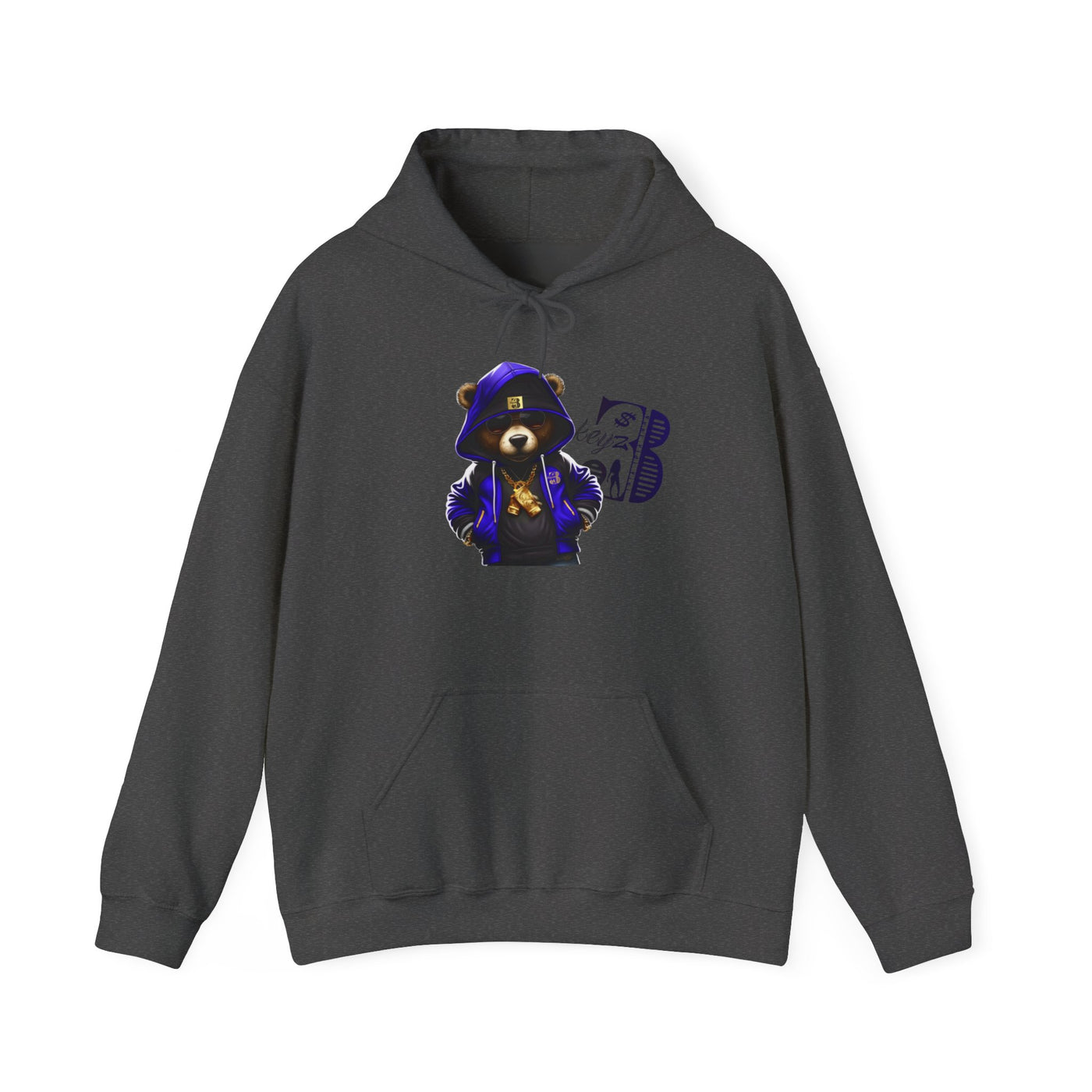 Unisex Hooded Sweatshirt 3keyz OG Teddy Drip Design Blue