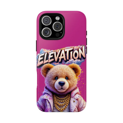 Elevated street drip Bear Pink Phone Case - Tough and Trendy Design