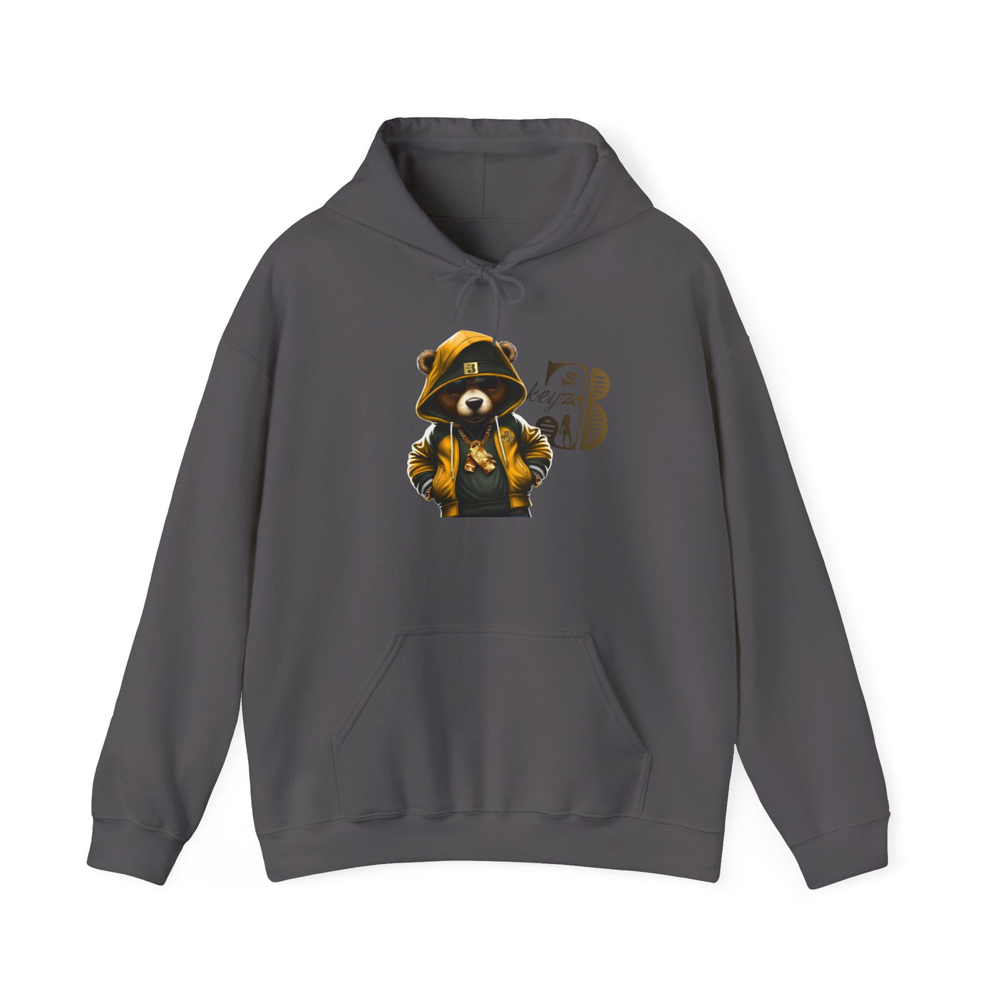 Unisex Hooded Sweatshirt 3keyz OG Teddy Drip Design Gold