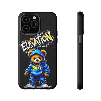 Elevated street drip Bear Black Phone Case - Tough and Trendy Design