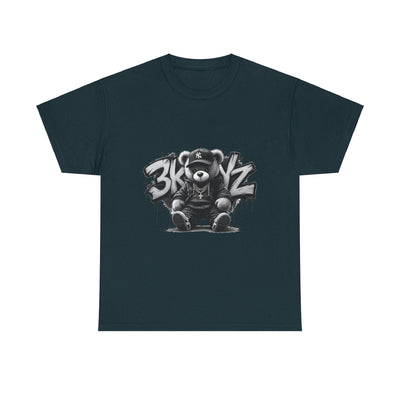T-Shirt - 3keyz Teddy Drip B/W Unisex Heavy Cotton Tee
