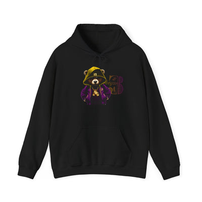 Unisex Hooded Sweatshirt 3keyz OG Teddy Drip Design Purple/Gold