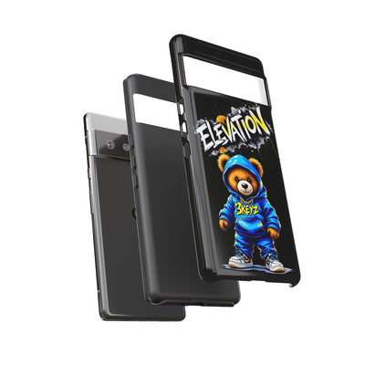 Elevated street drip Bear Black Phone Case - Tough and Trendy Design