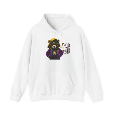 Unisex Hooded Sweatshirt 3keyz OG Teddy Drip Design Purple/Gold