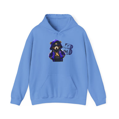 Unisex Hooded Sweatshirt 3keyz OG Teddy Drip Design Blue