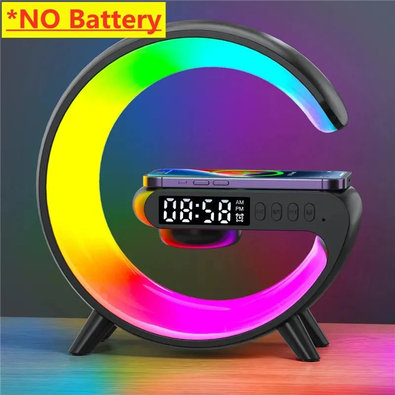 Ultimate Smart Charging Station with RGB Mood Lighting & Bluetooth Speaker | All-in-One Desk Essential