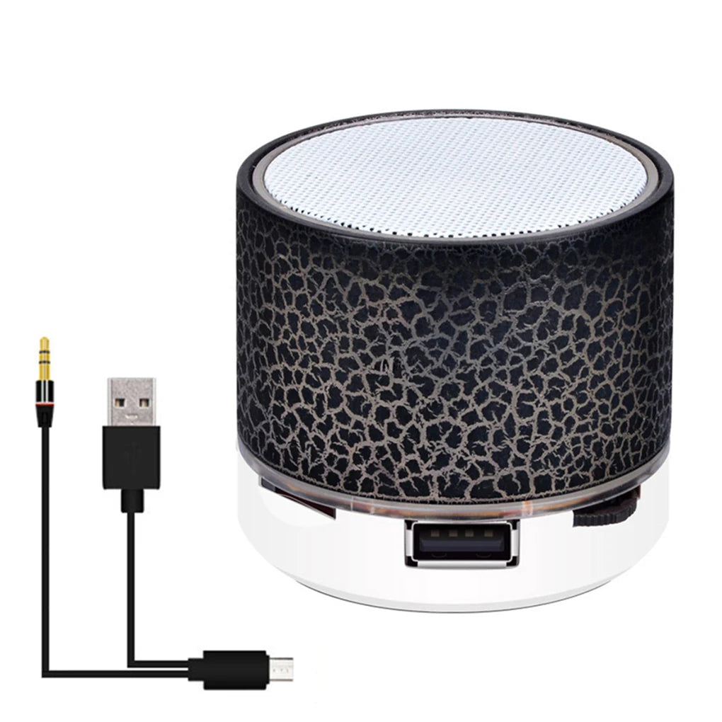 LED Cylinder Pro Mini Speaker | Portable Bluetooth Audio with Light Show & Deep Bass